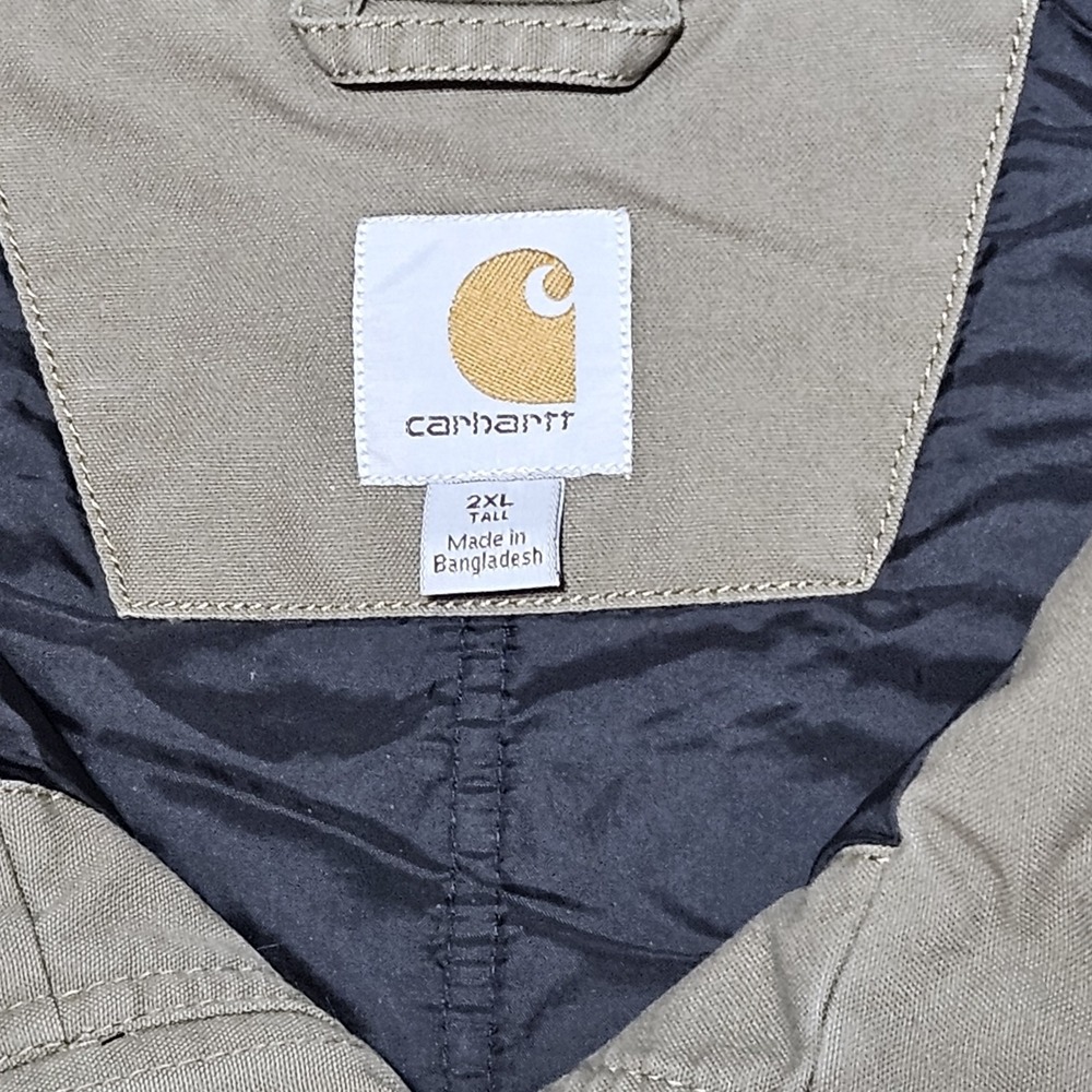 Carhartt Quick Duck Jefferson Mens 2xl Tall Vest Jacket Canyon Brown 101494-908 - Picture 6 of 12